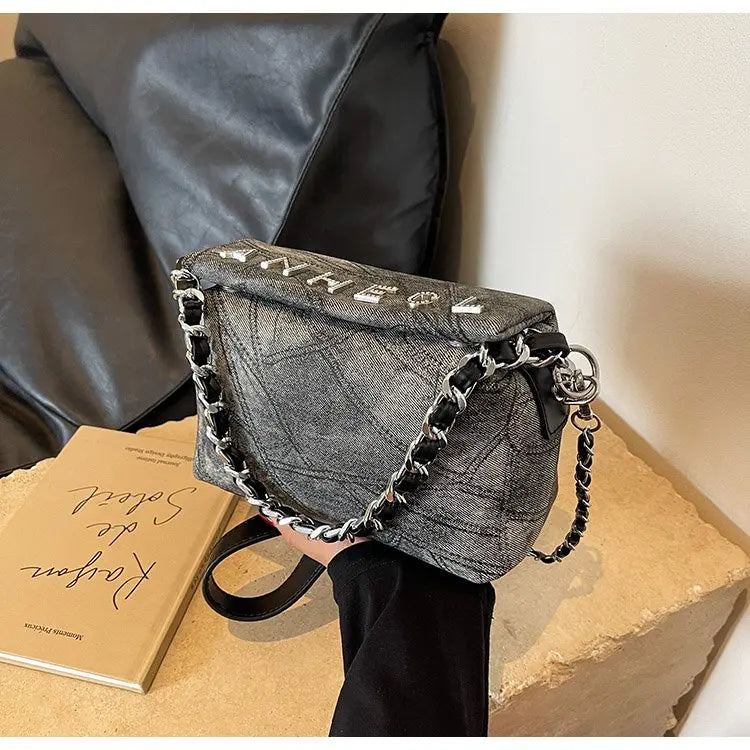 DenimLux College Bag