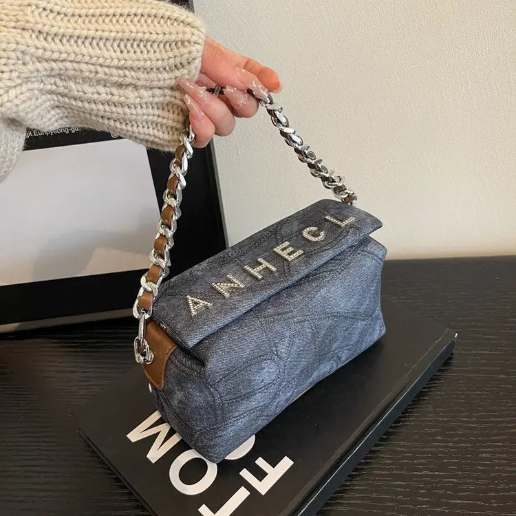DenimLux College Bag